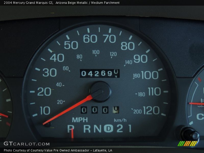 Arizona Beige Metallic / Medium Parchment 2004 Mercury Grand Marquis GS