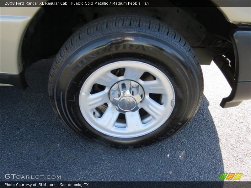 Pueblo Gold Metallic / Medium Pebble Tan 2008 Ford Ranger XL Regular Cab