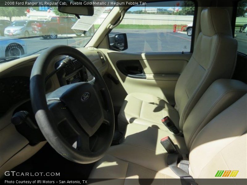 Pueblo Gold Metallic / Medium Pebble Tan 2008 Ford Ranger XL Regular Cab