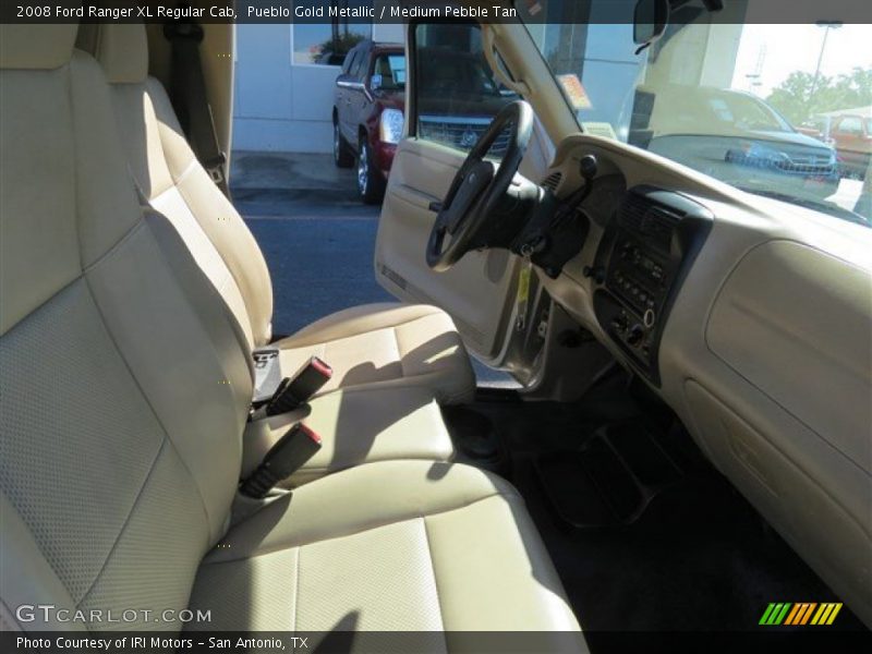 Pueblo Gold Metallic / Medium Pebble Tan 2008 Ford Ranger XL Regular Cab