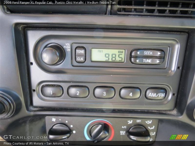 Pueblo Gold Metallic / Medium Pebble Tan 2008 Ford Ranger XL Regular Cab