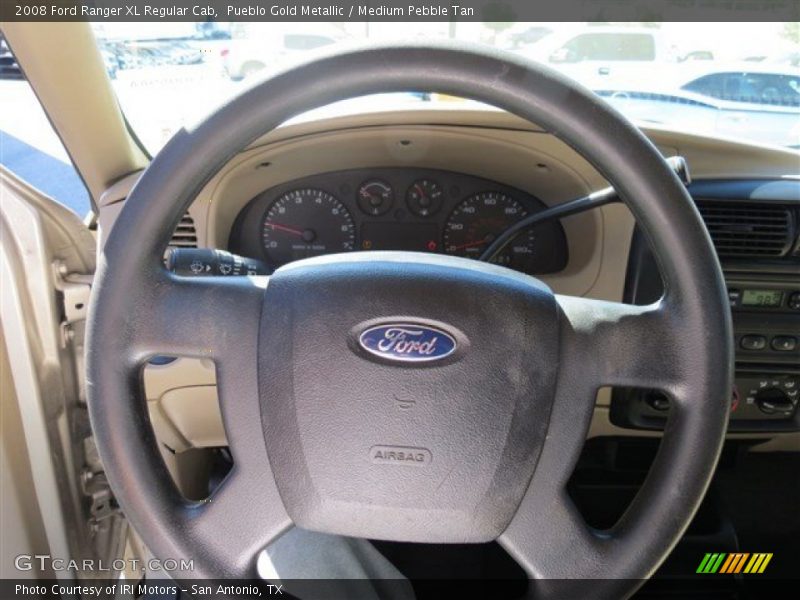 Pueblo Gold Metallic / Medium Pebble Tan 2008 Ford Ranger XL Regular Cab