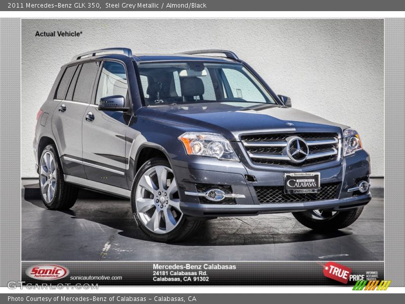 Steel Grey Metallic / Almond/Black 2011 Mercedes-Benz GLK 350