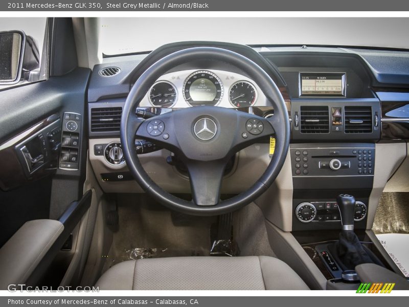 Steel Grey Metallic / Almond/Black 2011 Mercedes-Benz GLK 350