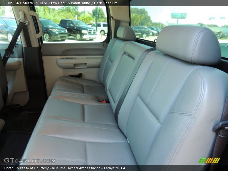 Summit White / Dark Titanium 2009 GMC Sierra 1500 SL Crew Cab