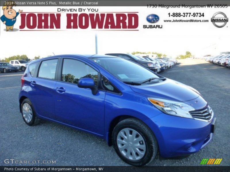 Metallic Blue / Charcoal 2014 Nissan Versa Note S Plus