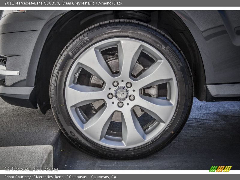 Steel Grey Metallic / Almond/Black 2011 Mercedes-Benz GLK 350