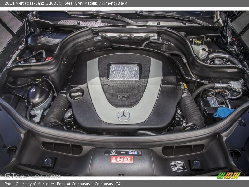 Steel Grey Metallic / Almond/Black 2011 Mercedes-Benz GLK 350