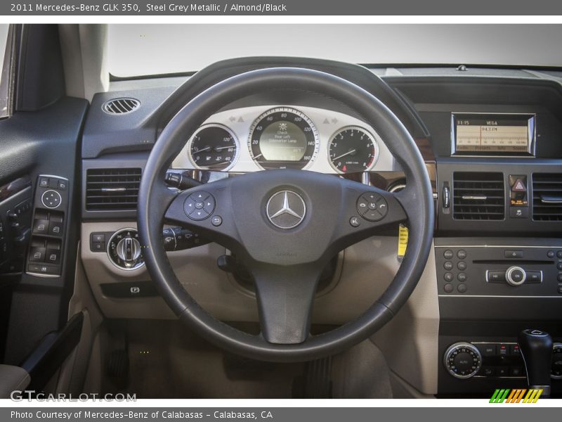 Steel Grey Metallic / Almond/Black 2011 Mercedes-Benz GLK 350