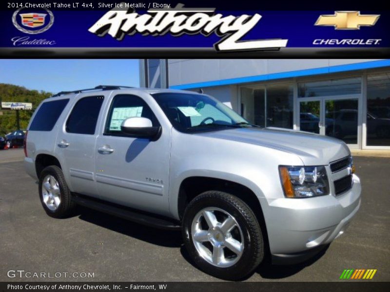 Silver Ice Metallic / Ebony 2014 Chevrolet Tahoe LT 4x4