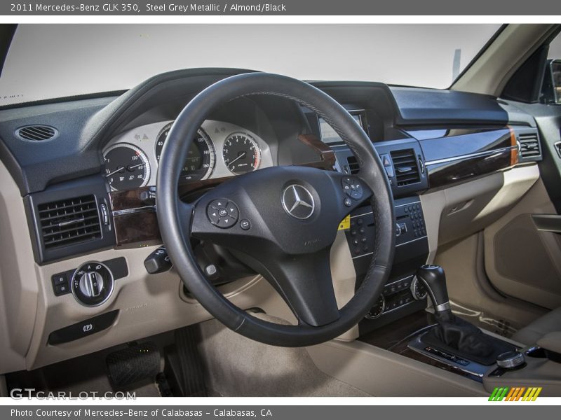 Steel Grey Metallic / Almond/Black 2011 Mercedes-Benz GLK 350