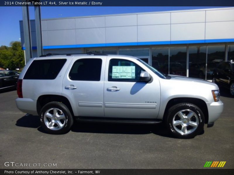 Silver Ice Metallic / Ebony 2014 Chevrolet Tahoe LT 4x4
