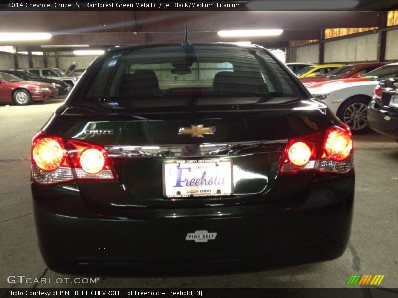 Rainforest Green Metallic / Jet Black/Medium Titanium 2014 Chevrolet Cruze LS