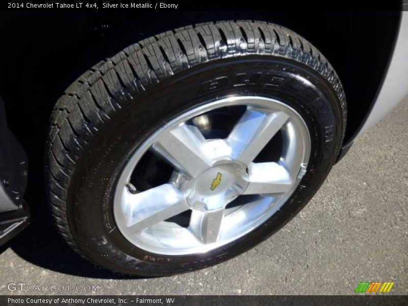 Silver Ice Metallic / Ebony 2014 Chevrolet Tahoe LT 4x4