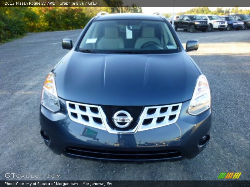 Graphite Blue / Gray 2013 Nissan Rogue SV AWD