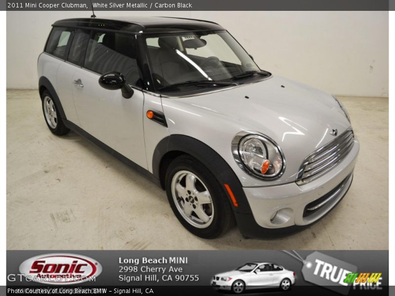 White Silver Metallic / Carbon Black 2011 Mini Cooper Clubman