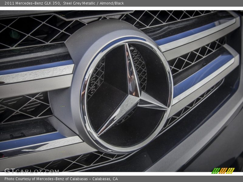 Steel Grey Metallic / Almond/Black 2011 Mercedes-Benz GLK 350