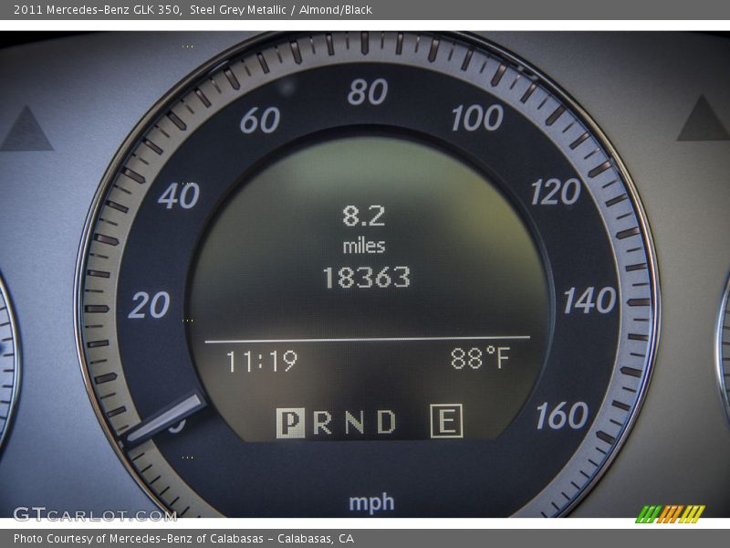Steel Grey Metallic / Almond/Black 2011 Mercedes-Benz GLK 350