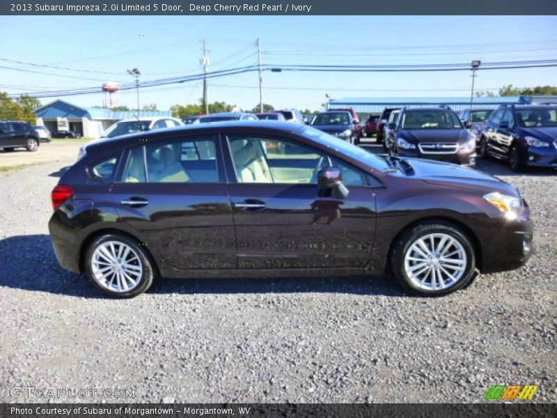 Deep Cherry Red Pearl / Ivory 2013 Subaru Impreza 2.0i Limited 5 Door