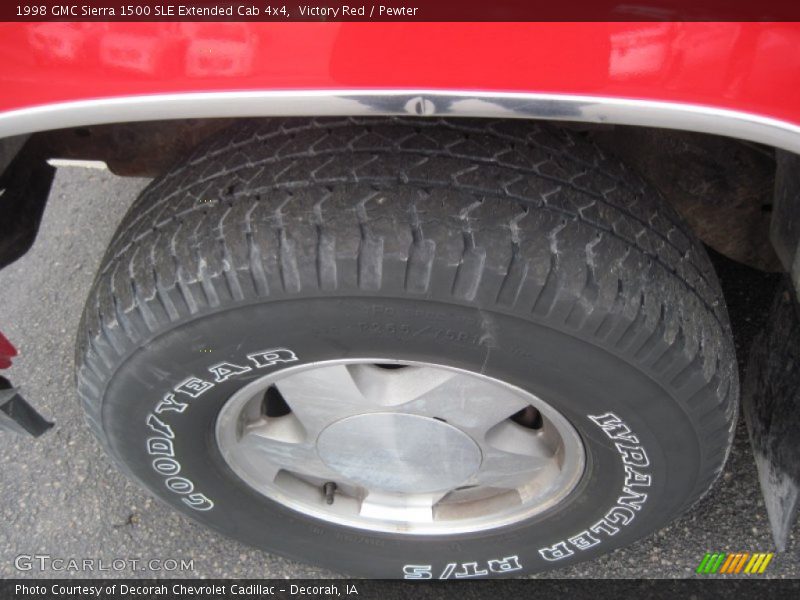 Victory Red / Pewter 1998 GMC Sierra 1500 SLE Extended Cab 4x4