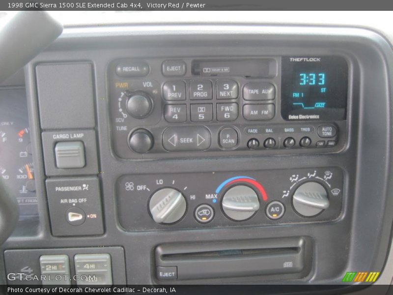 Victory Red / Pewter 1998 GMC Sierra 1500 SLE Extended Cab 4x4