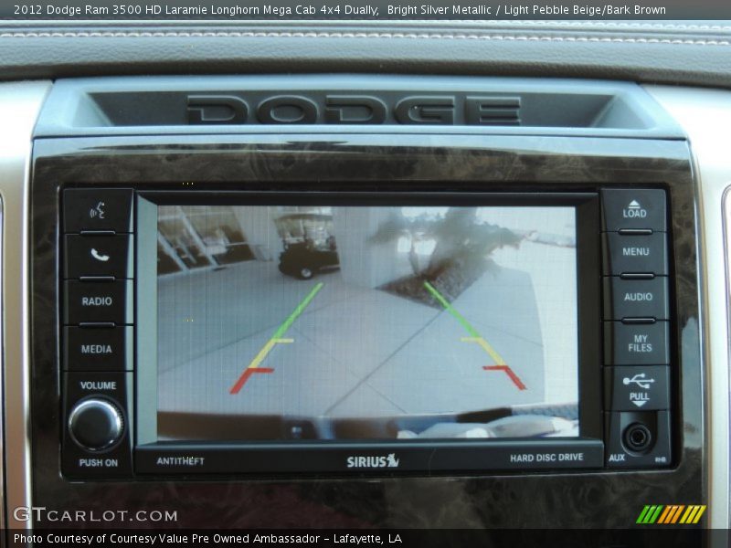 Bright Silver Metallic / Light Pebble Beige/Bark Brown 2012 Dodge Ram 3500 HD Laramie Longhorn Mega Cab 4x4 Dually