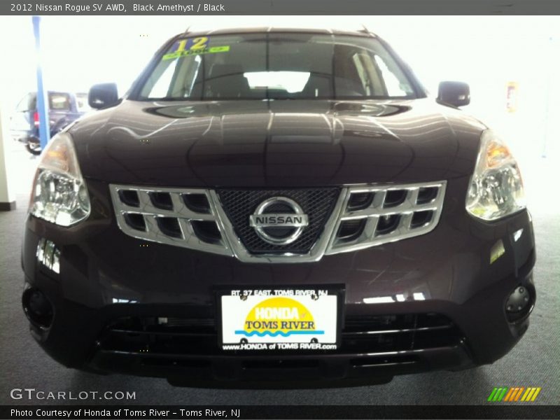 Black Amethyst / Black 2012 Nissan Rogue SV AWD