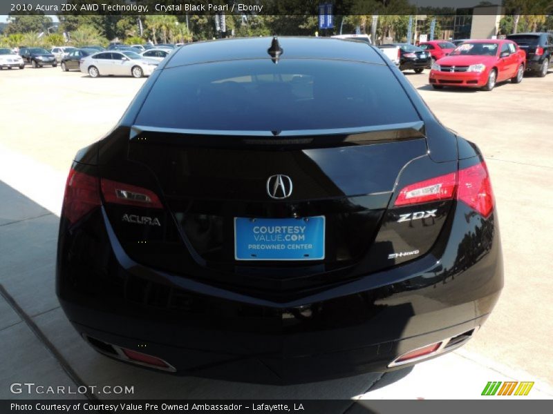 Crystal Black Pearl / Ebony 2010 Acura ZDX AWD Technology