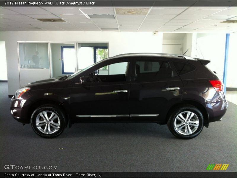 Black Amethyst / Black 2012 Nissan Rogue SV AWD