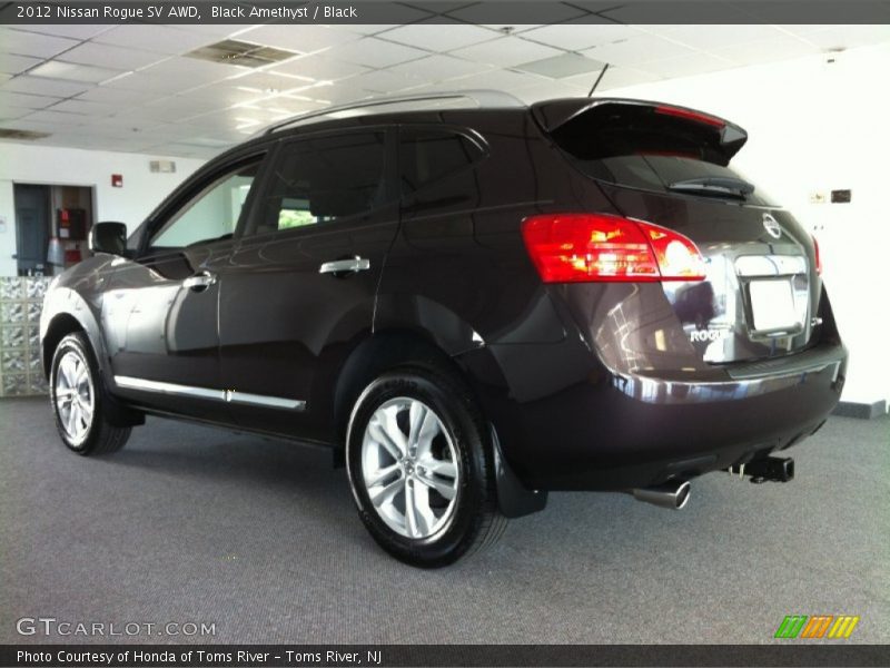 Black Amethyst / Black 2012 Nissan Rogue SV AWD