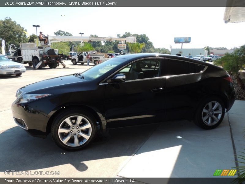 Crystal Black Pearl / Ebony 2010 Acura ZDX AWD Technology