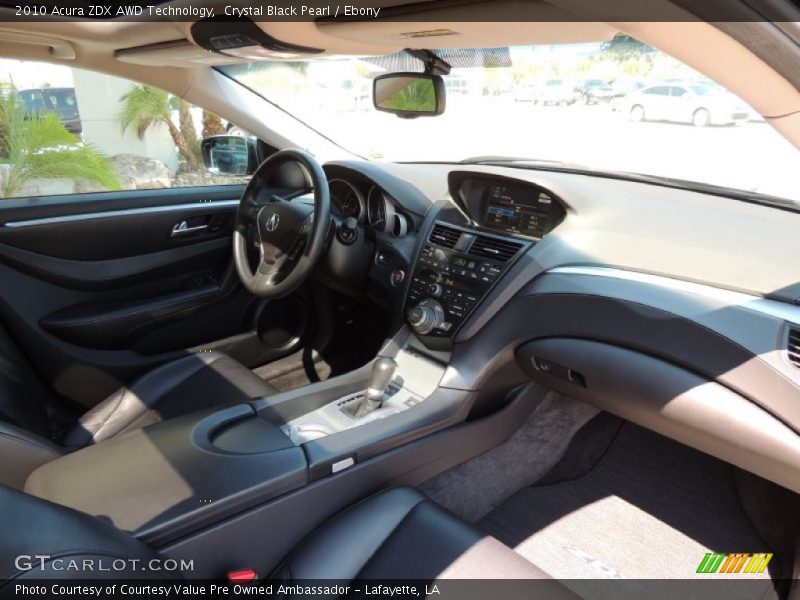 Crystal Black Pearl / Ebony 2010 Acura ZDX AWD Technology