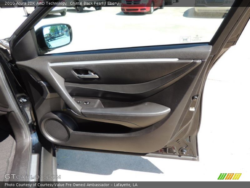 Crystal Black Pearl / Ebony 2010 Acura ZDX AWD Technology