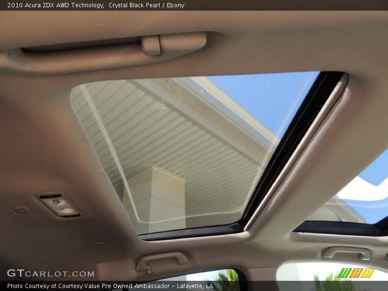 Crystal Black Pearl / Ebony 2010 Acura ZDX AWD Technology