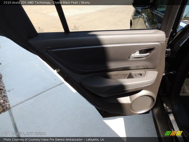 Crystal Black Pearl / Ebony 2010 Acura ZDX AWD Technology
