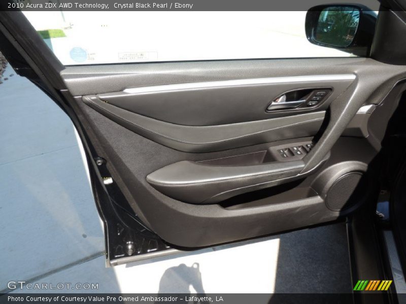 Crystal Black Pearl / Ebony 2010 Acura ZDX AWD Technology