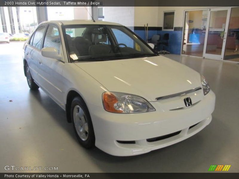 Taffeta White / Beige 2003 Honda Civic Hybrid Sedan