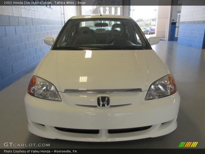 Taffeta White / Beige 2003 Honda Civic Hybrid Sedan