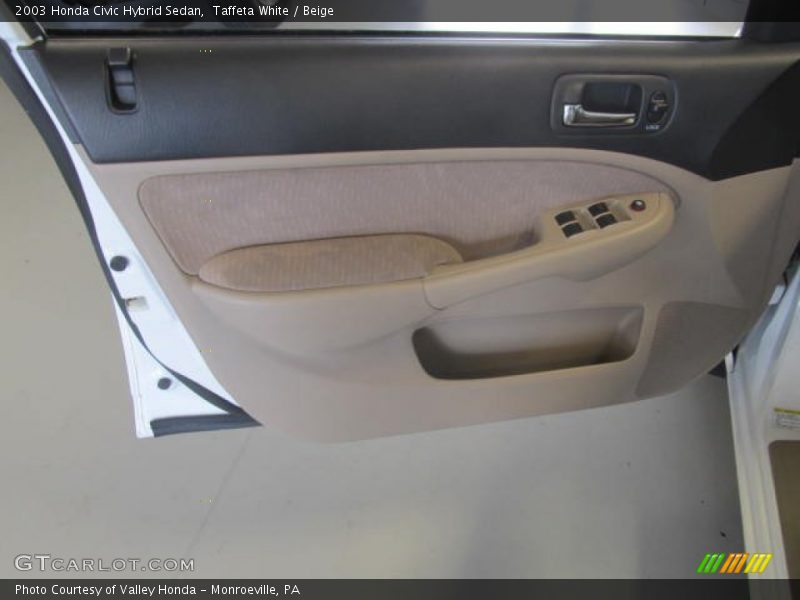Taffeta White / Beige 2003 Honda Civic Hybrid Sedan