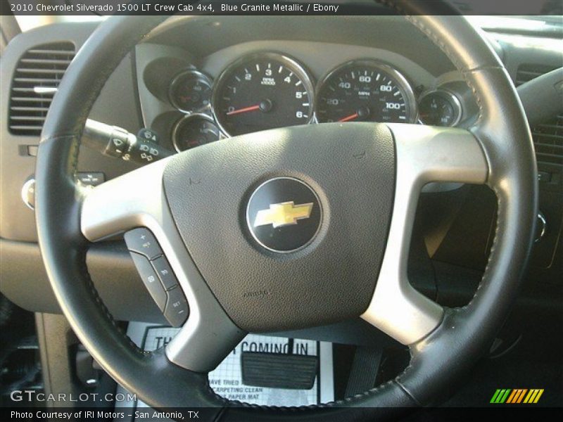 Blue Granite Metallic / Ebony 2010 Chevrolet Silverado 1500 LT Crew Cab 4x4