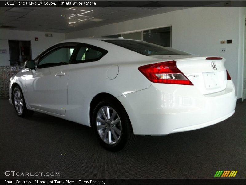 Taffeta White / Stone 2012 Honda Civic EX Coupe