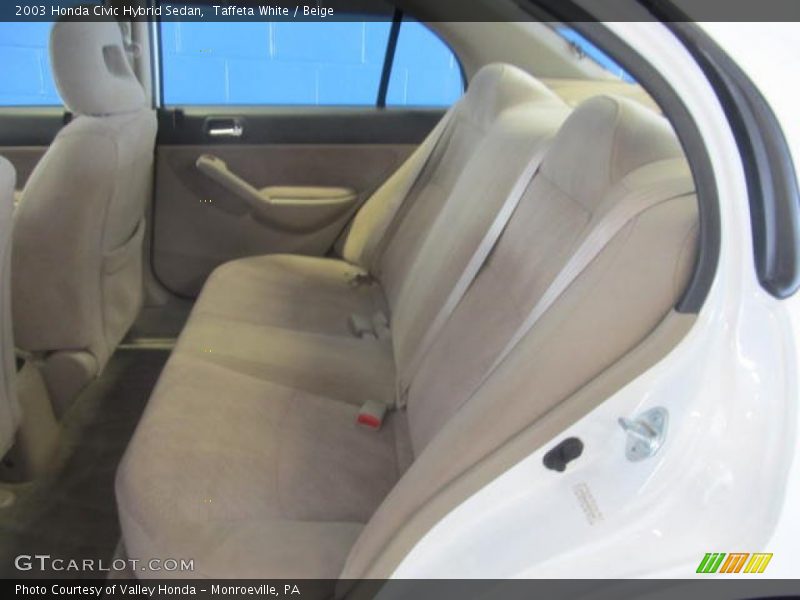 Taffeta White / Beige 2003 Honda Civic Hybrid Sedan