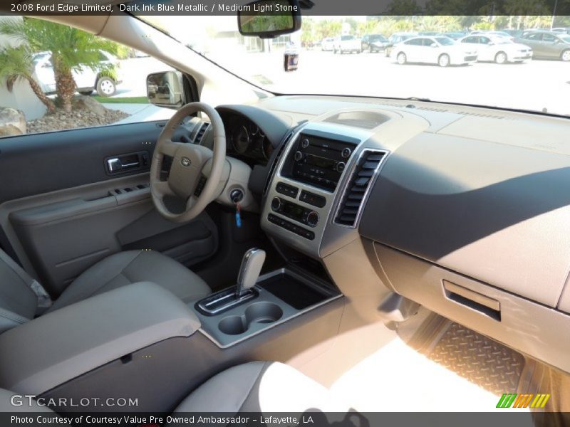 Dark Ink Blue Metallic / Medium Light Stone 2008 Ford Edge Limited