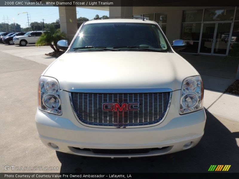 White Diamond Tricoat / Light Titanium 2008 GMC Yukon SLT