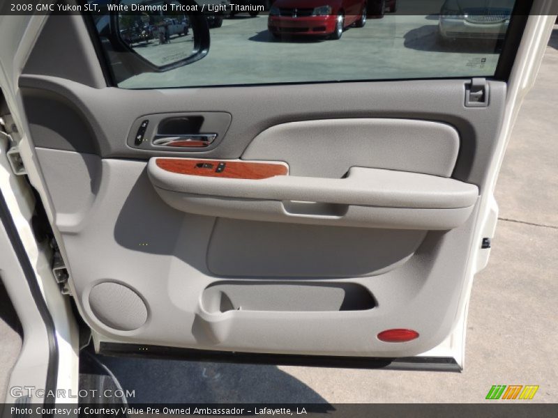 White Diamond Tricoat / Light Titanium 2008 GMC Yukon SLT
