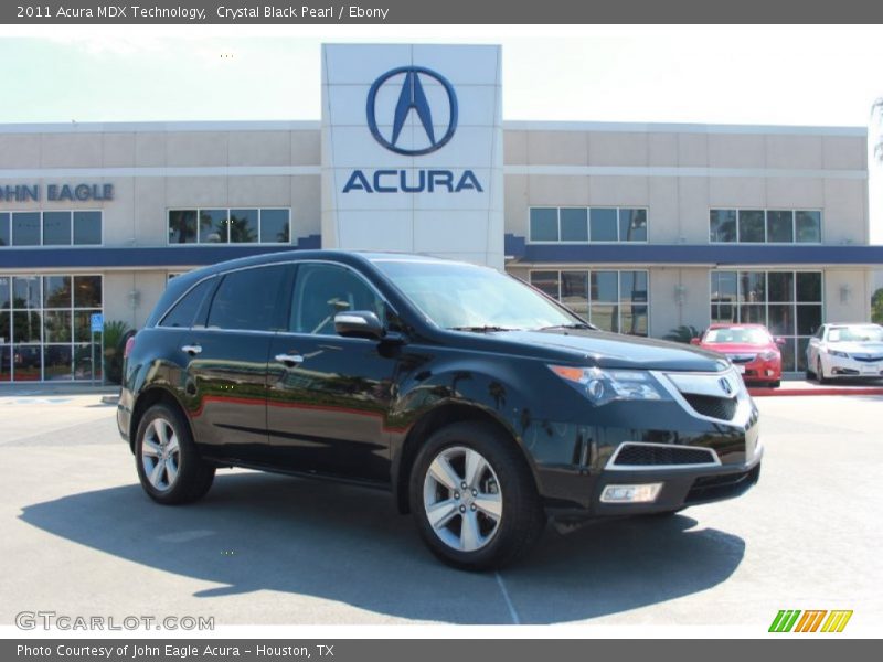 Crystal Black Pearl / Ebony 2011 Acura MDX Technology
