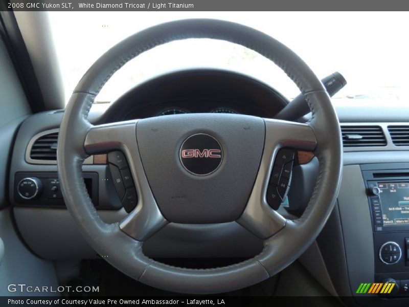 White Diamond Tricoat / Light Titanium 2008 GMC Yukon SLT
