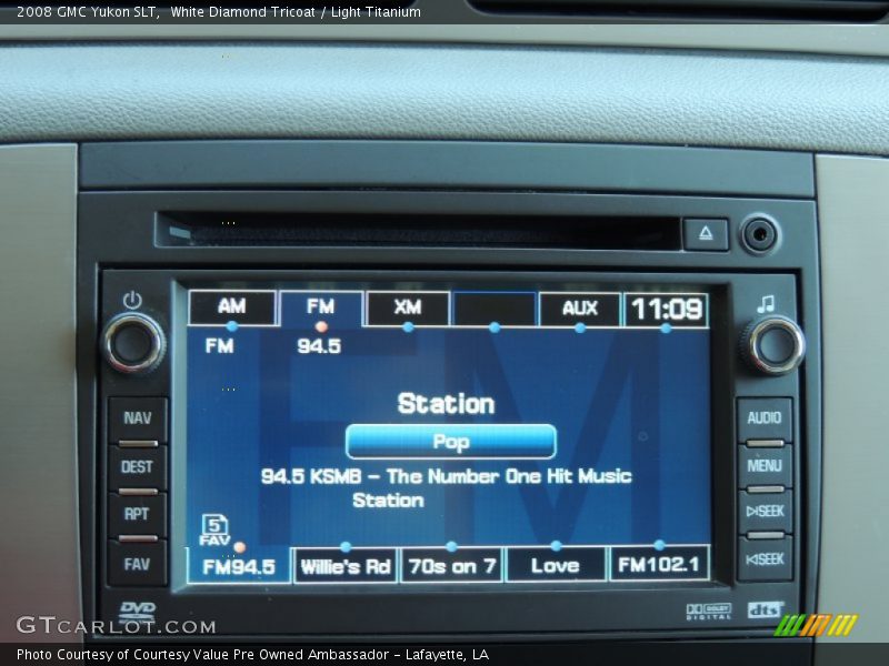 White Diamond Tricoat / Light Titanium 2008 GMC Yukon SLT
