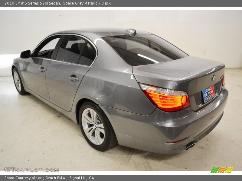 Space Grey Metallic / Black 2010 BMW 5 Series 528i Sedan