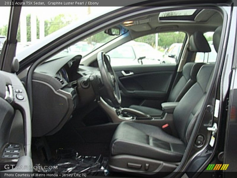 Graphite Luster Pearl / Ebony 2011 Acura TSX Sedan